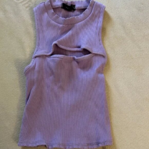 All Saints Purple Sleeveless Top - Picture 1 of 3